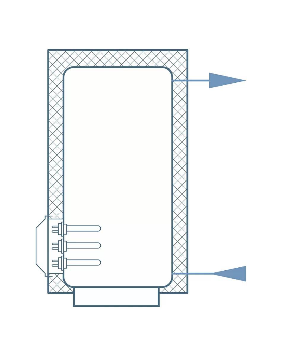 Схема обвязки водонагревателя с блок-ТЭНами 